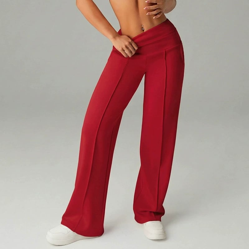 🧘‍♀️Women's High Waist Wide Leg Pants – Soft stretch fabric, gentle tummy control! Flattering fit for every shape. Easy pull-on, no tricky buttons. Your everyday essential. 🧵🦵