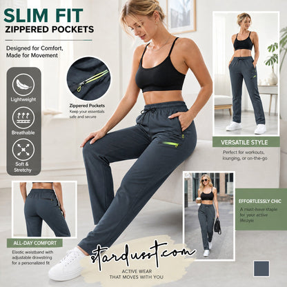🔥Women’s Straight-Leg Cargo Trousers – Elastic Waist, 6-Pocket Casual Pants for Work, Travel & Everyday Wear 👖✨ 3