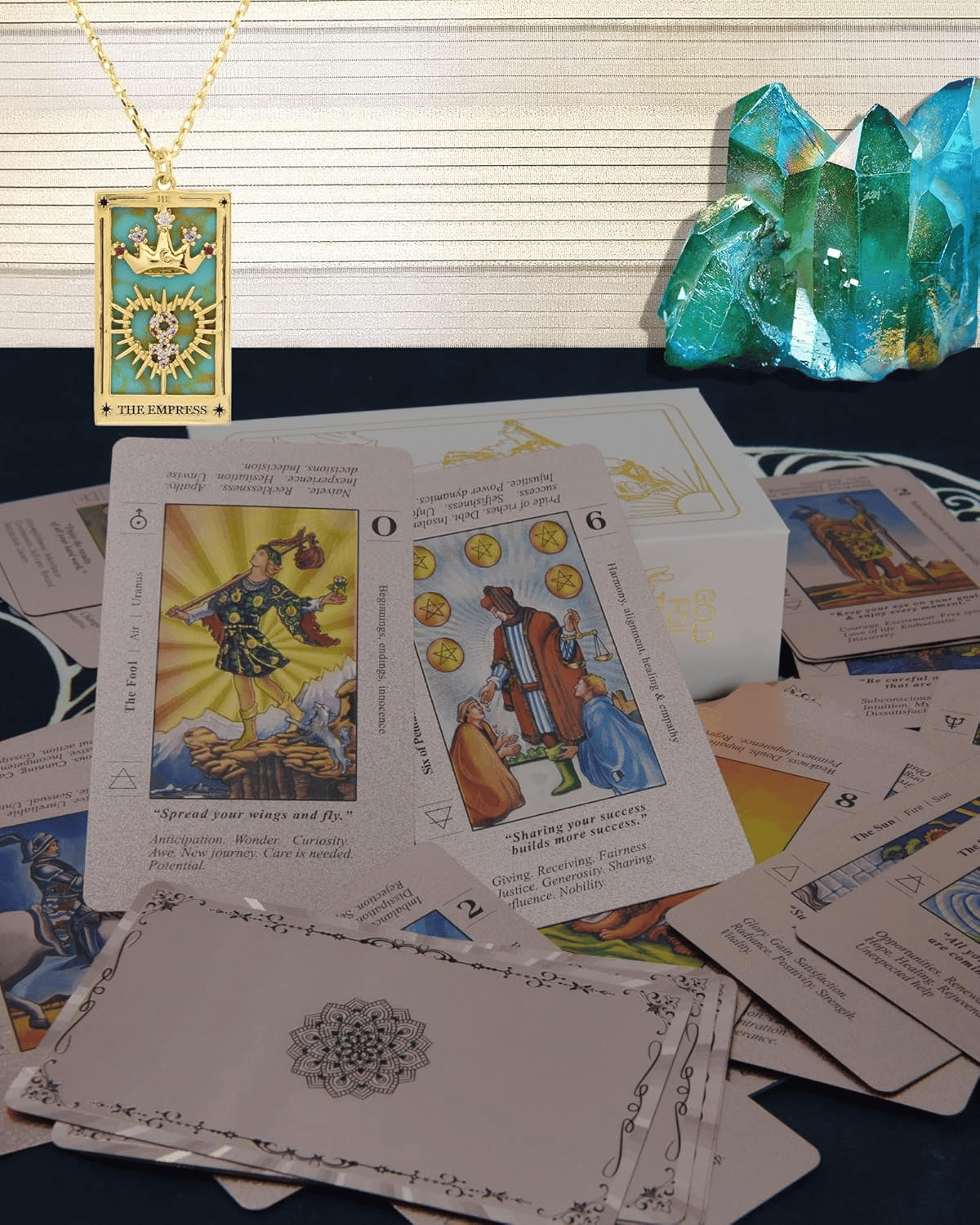 🔮50% OFF NOW! ✨ Witchy Cauldron Tarot Card Set – Rose Gold Accents, Complete Guide Book & Velvet Pouch 🎴📖