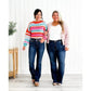 👖Hot Sale 49% Off🔥High Rise Non Distressed Vintage Bootcut-jeans med frynsete hem