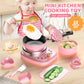 🎁 [Beste gave til barn] 🍳Barns ekte matlaging minikjøkkenleker - 22 PCS-sett