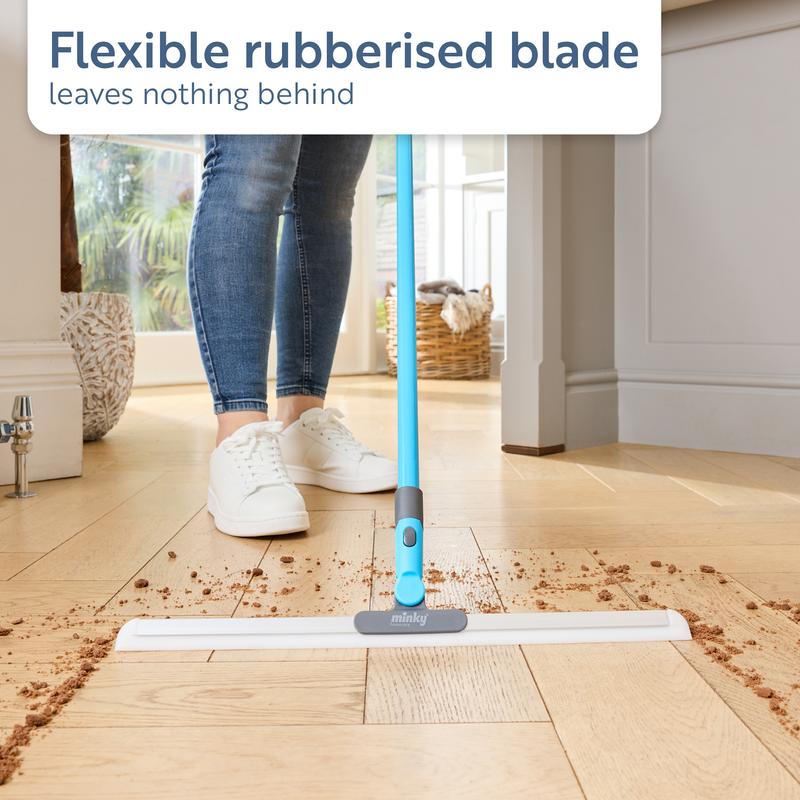 🎅LAST DAY SALE: Only £11.99! 🔥🔥Minky Flexi Edge Sweeper: Multi-Surface Cleaning for Floors, Carpets & Windows
