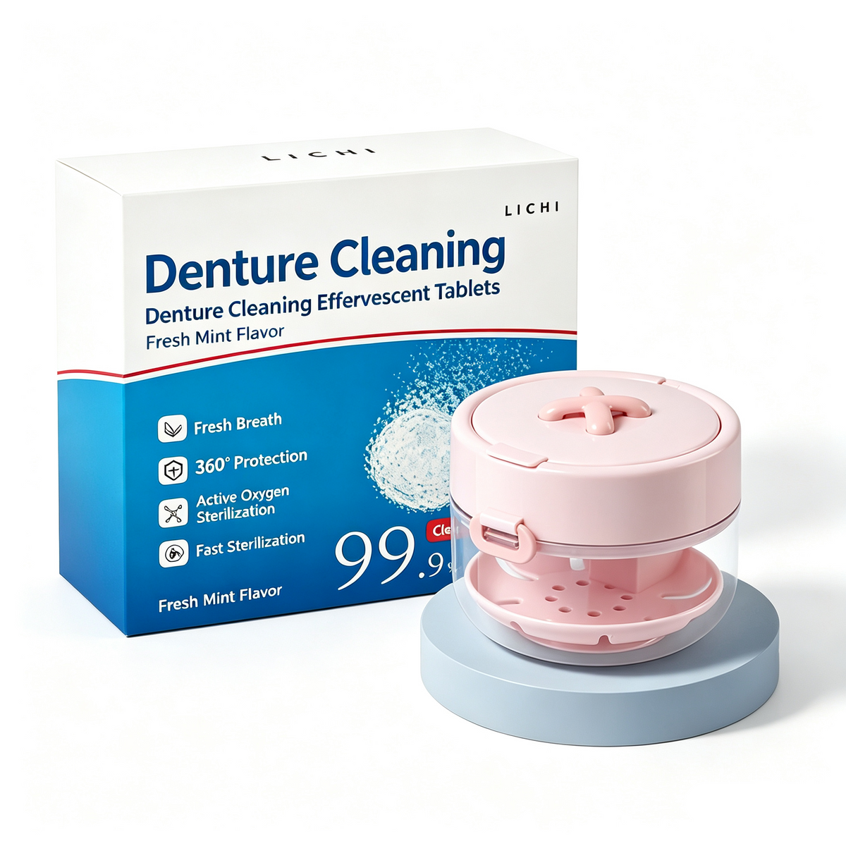 🔥Last Day Special Price $24.99!✨50K+ SOLD!🦷All-in-One Retainer Storage Case — Soaking Compartment, Built-in Mirror & Cleaning Tools