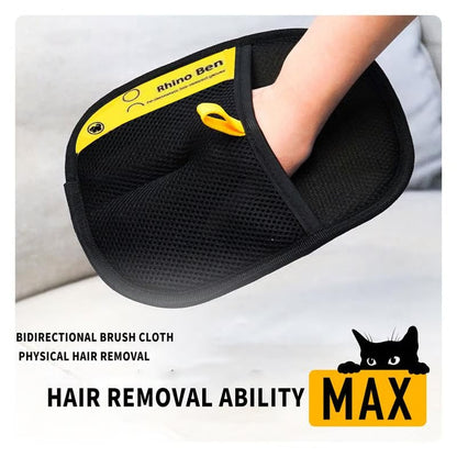 ⚡ 50K+ SOLD! 🎁Reusable Electrostatic Pet Hair Removal Glove - Works on Clothes, Couch, Car & All Fabric Surfaces