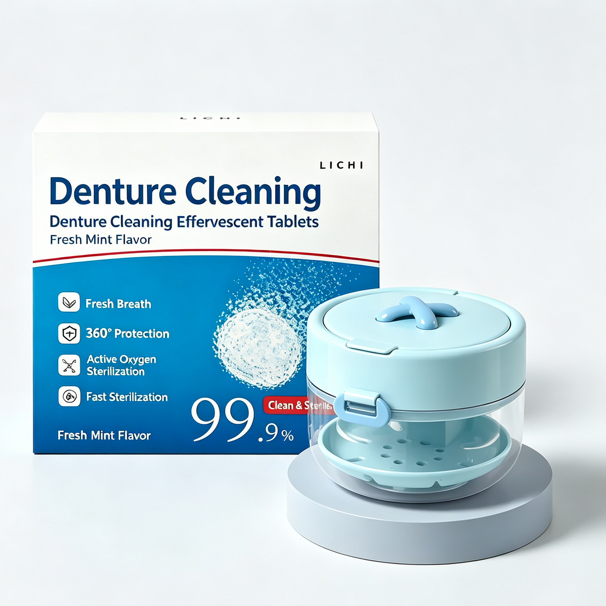 🔥Last Day Special Price $24.99!✨50K+ SOLD!🦷All-in-One Retainer Storage Case — Soaking Compartment, Built-in Mirror & Cleaning Tools