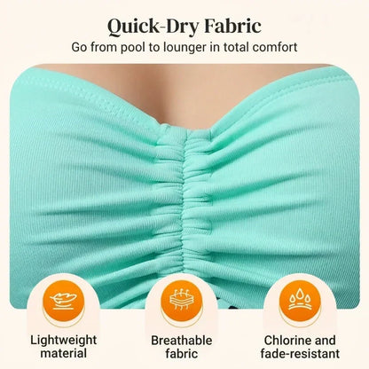 🔥 Women’s Tummy Control Swimdress with Shorts 👙🏖️