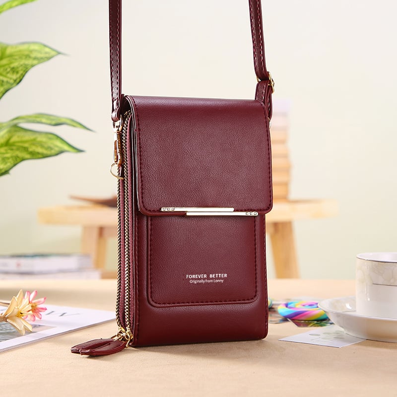 🏆Last Day Promotion：50% off👜📱 Simple and elegant women's touchscreen crossbody phone wallet