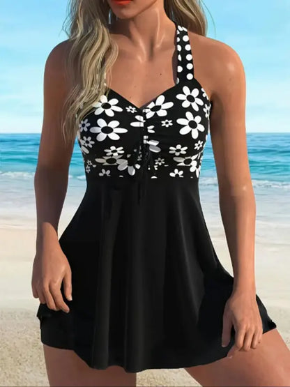 Sale-Strap Top & Fitted Swim Shorts Separable Swimsuit 