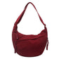 😍👜Unisex ensfarget nylon crossbody-veske med stor kapasitet