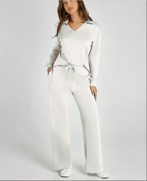Spring 50% Off Sale-Women’s 2 Piece Lounge Set with Long Sleeves