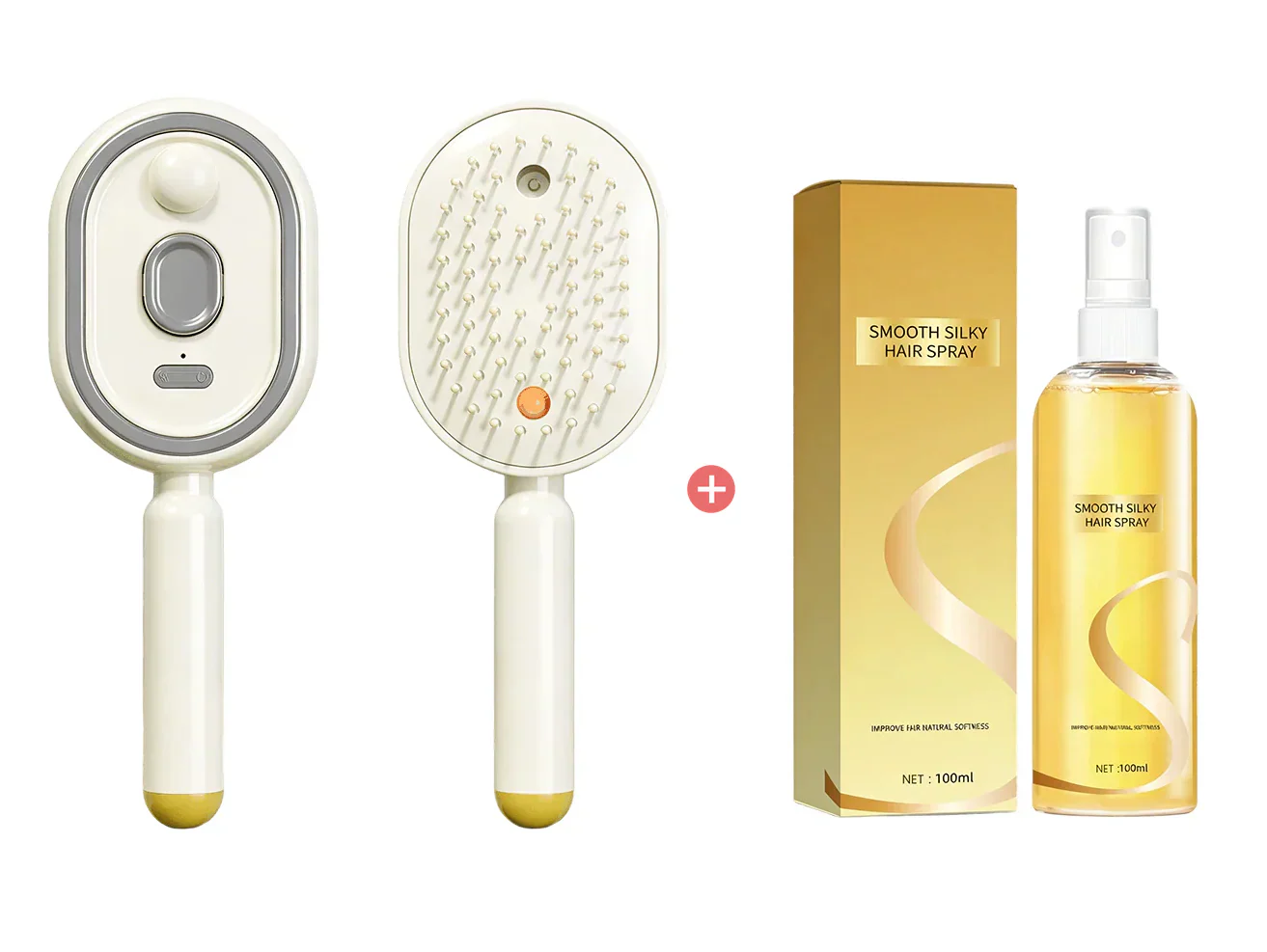 📢📢50 %  OFF !! ⏰Electric Spray & Massage Hair Brush✨🔥
