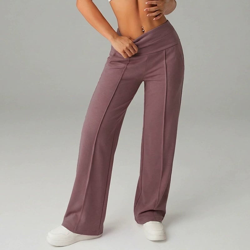 🧘‍♀️Women's High Waist Wide Leg Pants – Soft stretch fabric, gentle tummy control! Flattering fit for every shape. Easy pull-on, no tricky buttons. Your everyday essential. 🧵🦵