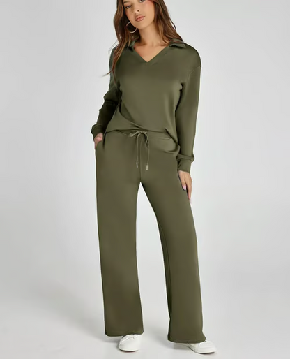 Spring 50% Off Sale-Women’s 2 Piece Lounge Set with Long Sleeves