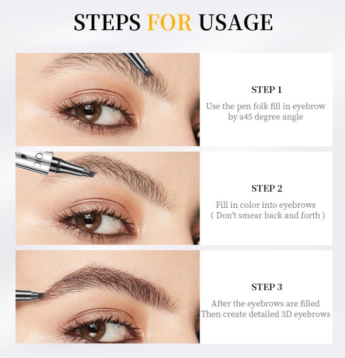 ✨ BUY 1 GET 1 FREE + 50% OFF! 🥳💞50K+ SOLD!💥🖌️3D Microblading Eyebrow Pencil – 4-prong tip creates natural hair-like strokes. Waterproof, smudge-proof 💕🎁