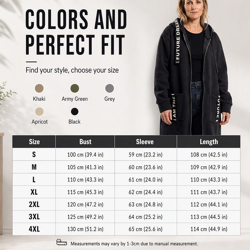 🧥Women's Hooded Long Sweatshirt – Cozy, Warm & Perfect for Fall & Winter
