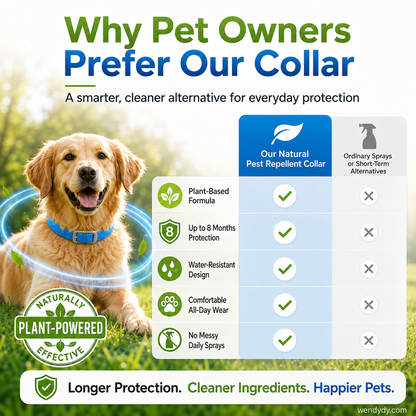 🥳2026 HOT SALE🥳💞50K+ SOLD!🌿🛡️ 50% OFF! Natural Essential Oil Pet Collar – 8‑month flea & tick protection. Plant‑based, no harsh chemicals. Safe for dogs & cats! 🐾✨