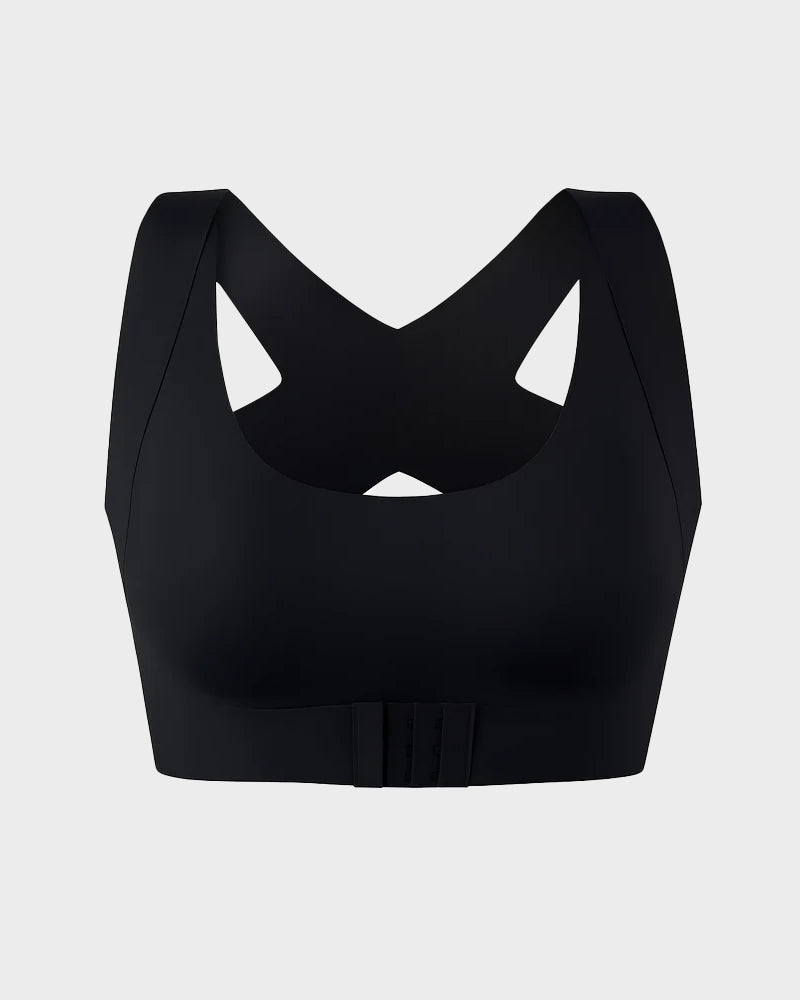 💖 🚗Delivered within five working days🔥⚡ Front-fastening criss-cross strap, wire-free posture-correcting bra ✨