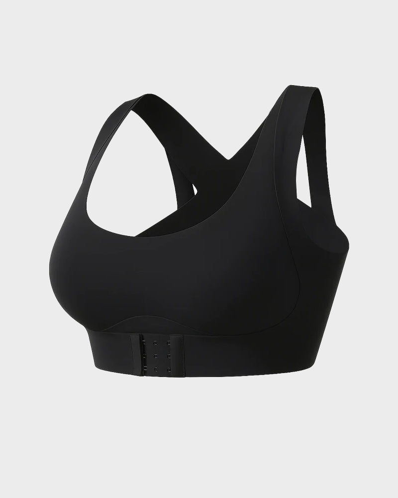 💖 🚗Delivered within five working days🔥⚡ Front-fastening criss-cross strap, wire-free posture-correcting bra ✨