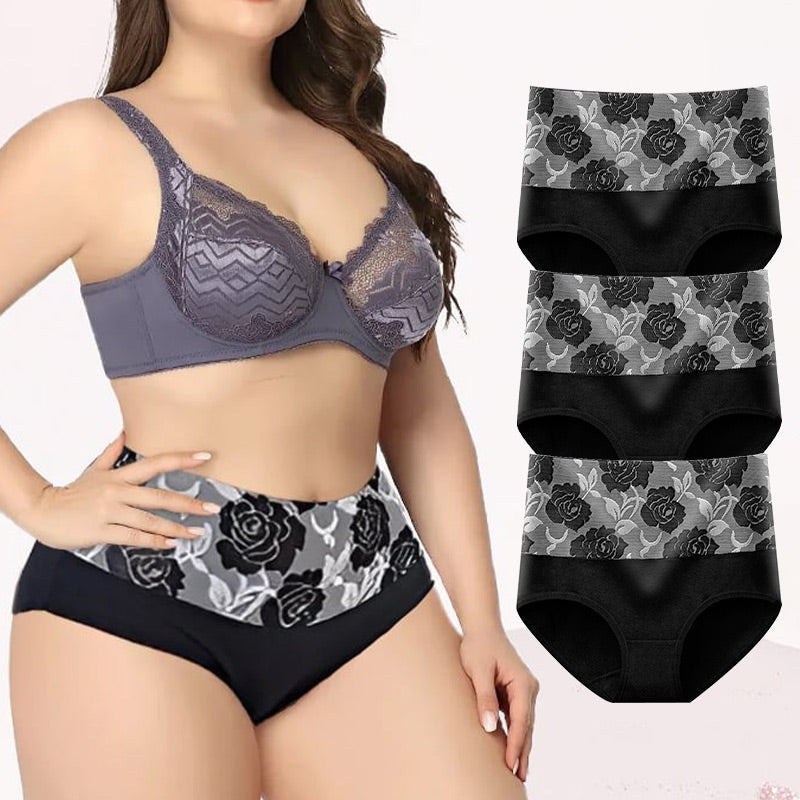 ✨LAST DAY BUY 5 GET 5 FREE✨Cotton High Waist Abdominal Slimming Hygroscopic Antibacterial Underwear