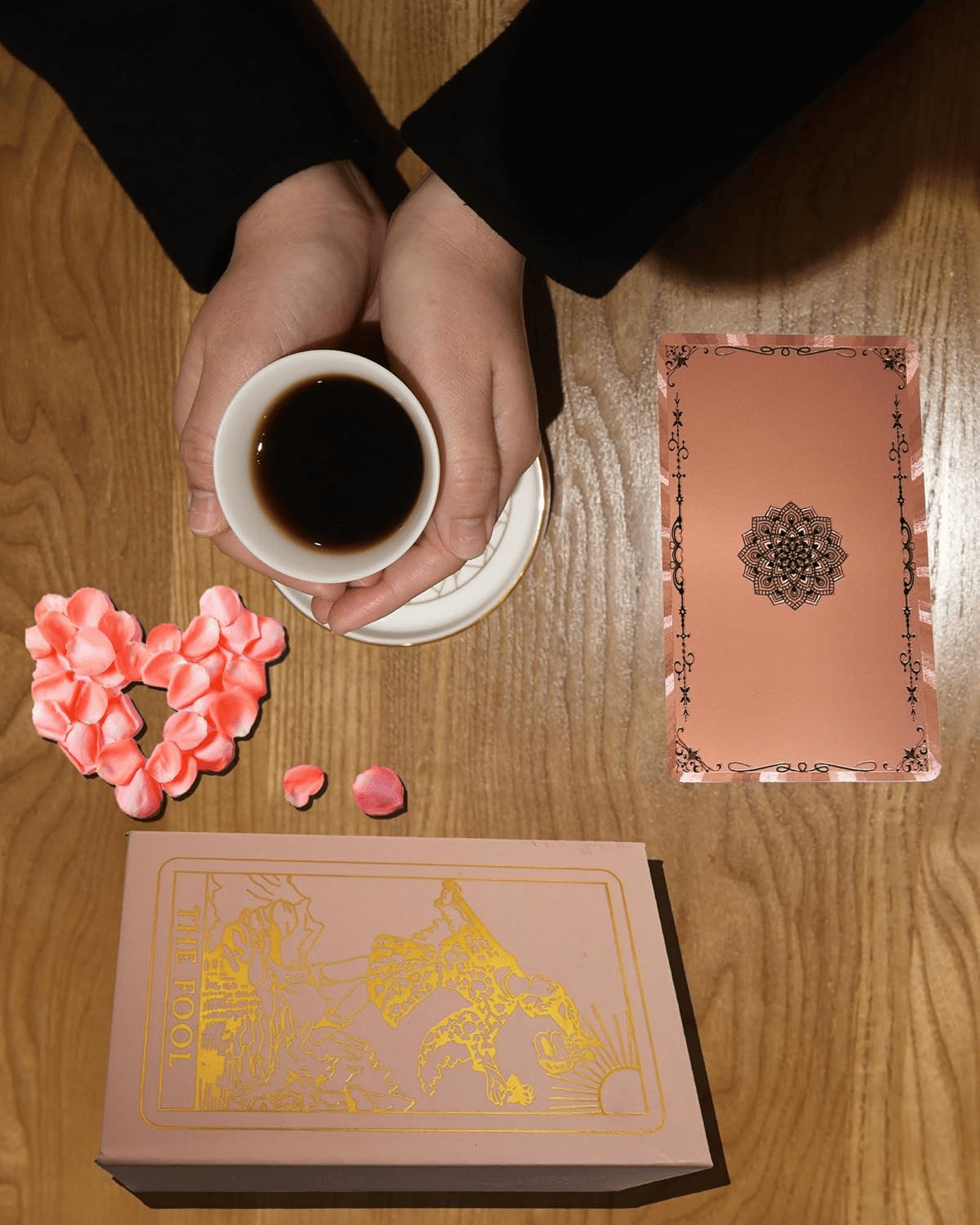 🔮50% OFF NOW! ✨ Witchy Cauldron Tarot Card Set – Rose Gold Accents, Complete Guide Book & Velvet Pouch 🎴📖