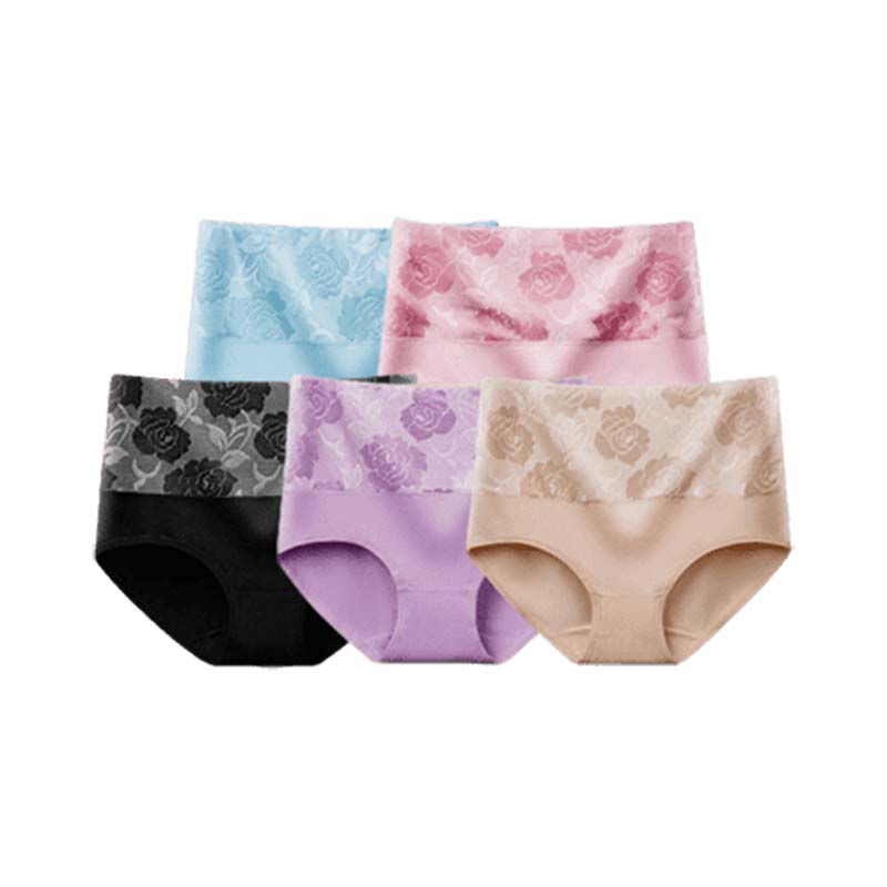 ✨LAST DAY BUY 5 GET 5 FREE✨Cotton High Waist Abdominal Slimming Hygroscopic Antibacterial Underwear