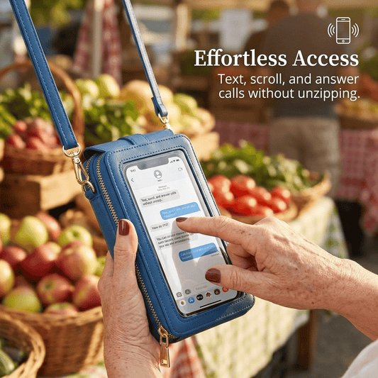 🏆Last Day Promotion：50% off👜📱 Simple and elegant women's touchscreen crossbody phone wallet