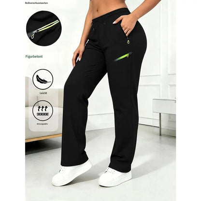 🔥Women’s Straight-Leg Cargo Trousers – Elastic Waist, 6-Pocket Casual Pants for Work, Travel & Everyday Wear 👖✨ 3