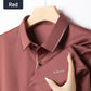 Ice Silk Business Casual skjorte med revers for menn👚