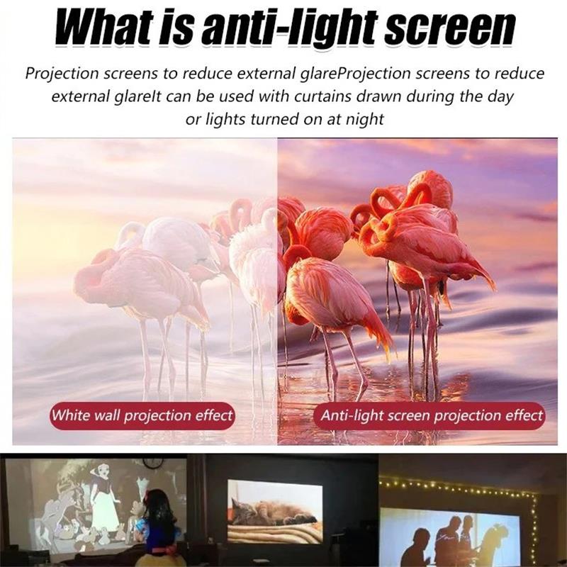 📺 High Definition Projection Screen - 120-inch Diagonal with Matte White Surface for Crystal Clear Home Cinema Experience 🎬🌟