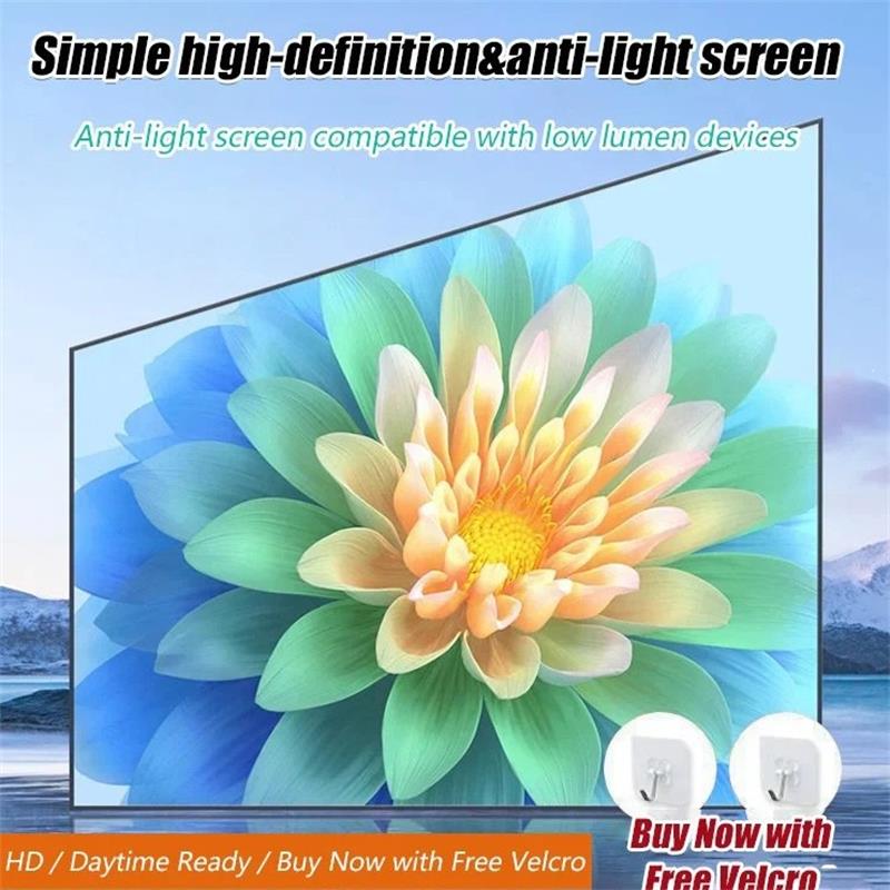 📺 High Definition Projection Screen - 120-inch Diagonal with Matte White Surface for Crystal Clear Home Cinema Experience 🎬🌟