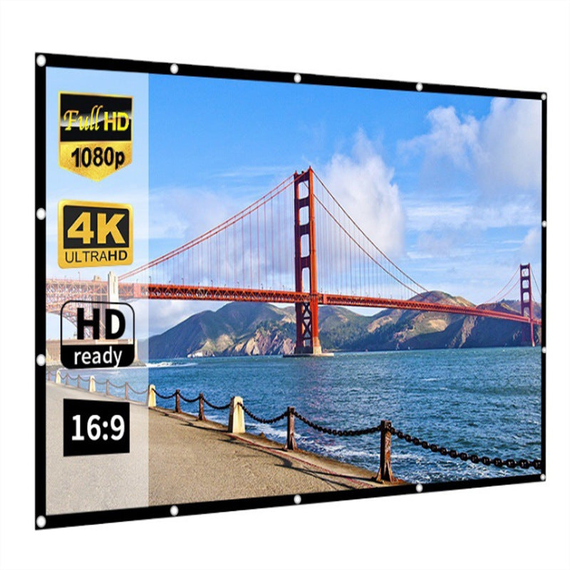 📺 High Definition Projection Screen - 120-inch Diagonal with Matte White Surface for Crystal Clear Home Cinema Experience 🎬🌟