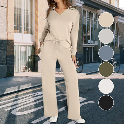 Spring 50% Off Sale-Women’s 2 Piece Lounge Set with Long Sleeves