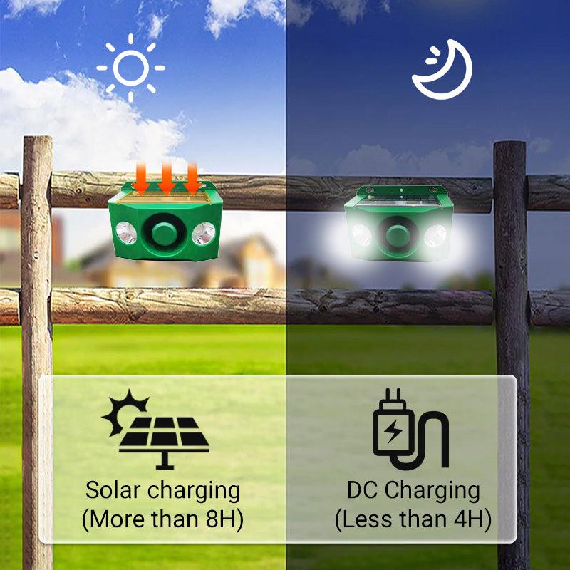 🔥🔥2025 Hot Sale 💥Beast Repellent Solar Warning Lights with Loud Volume