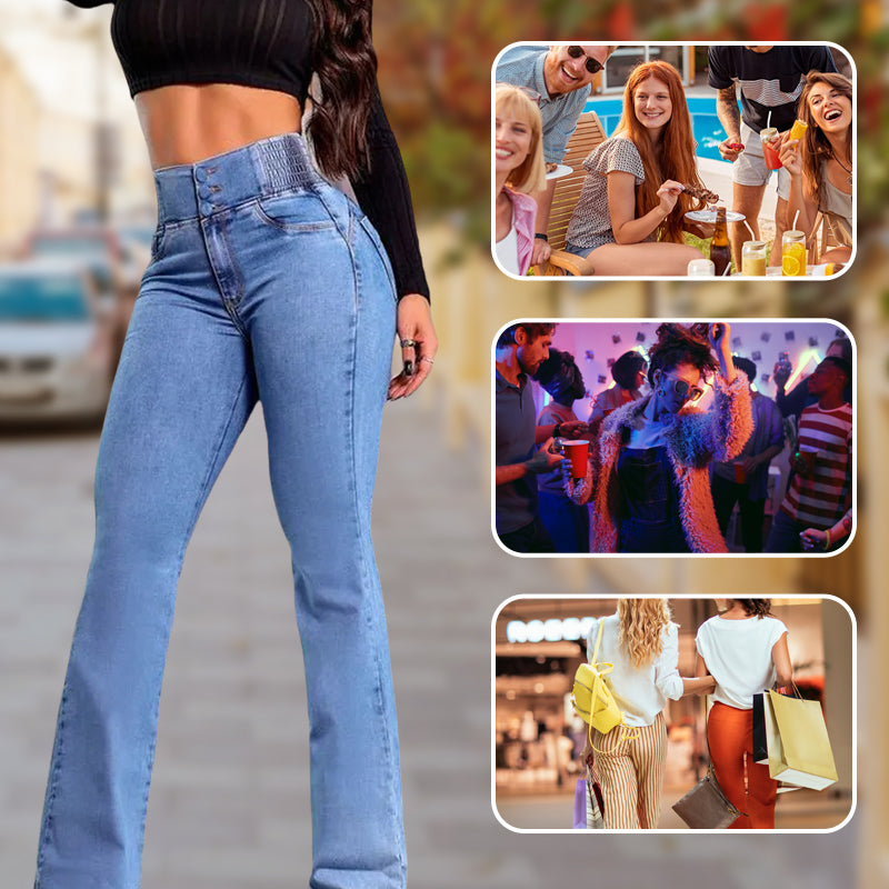 🎁2026 New Arrivals 53% OFF👖Stretch Flare Jeans With A High Waist⏰