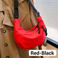 😍👜Unisex ensfarget nylon crossbody-veske med stor kapasitet