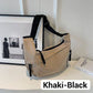 😍👜Unisex ensfarget nylon crossbody-veske med stor kapasitet