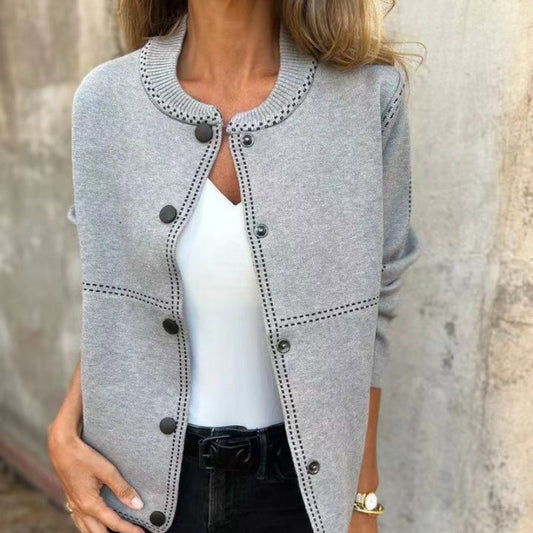 💗Uunnværlig vare for våren💗Dame cardigan med knapper
