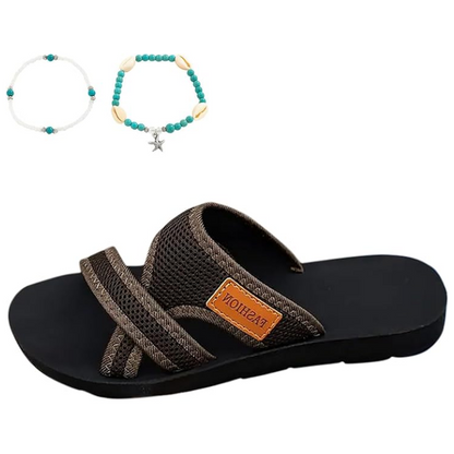 💕Enjoy the comfort💕Wide Feet Comfortable Open Toe Flat Sandals