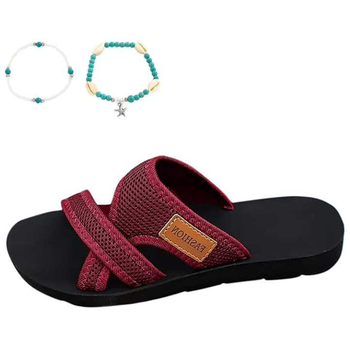 💕Enjoy the comfort💕Wide Feet Comfortable Open Toe Flat Sandals