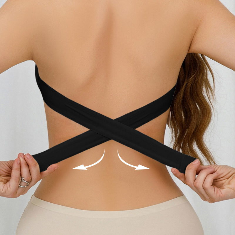 ✨Hot Sale 50% OFF🔥Women's Non-Slip Strapless Wireless Bra with Crossover Side Closure