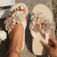 🏖️Sommertilbud🌴Sklisikre strandsandaler med blomsterdetaljer for kvinner