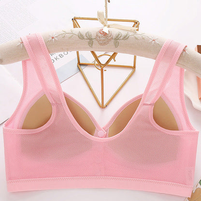 📢60% OFF!!⏰Front Button Breathable Skin-Friendly Cotton Bra
