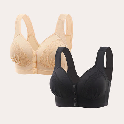 📢60% OFF!!⏰Front Button Breathable Skin-Friendly Cotton Bra