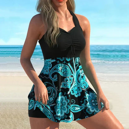 🔥 Women’s Tummy Control Swimdress with Shorts 👙🏖️