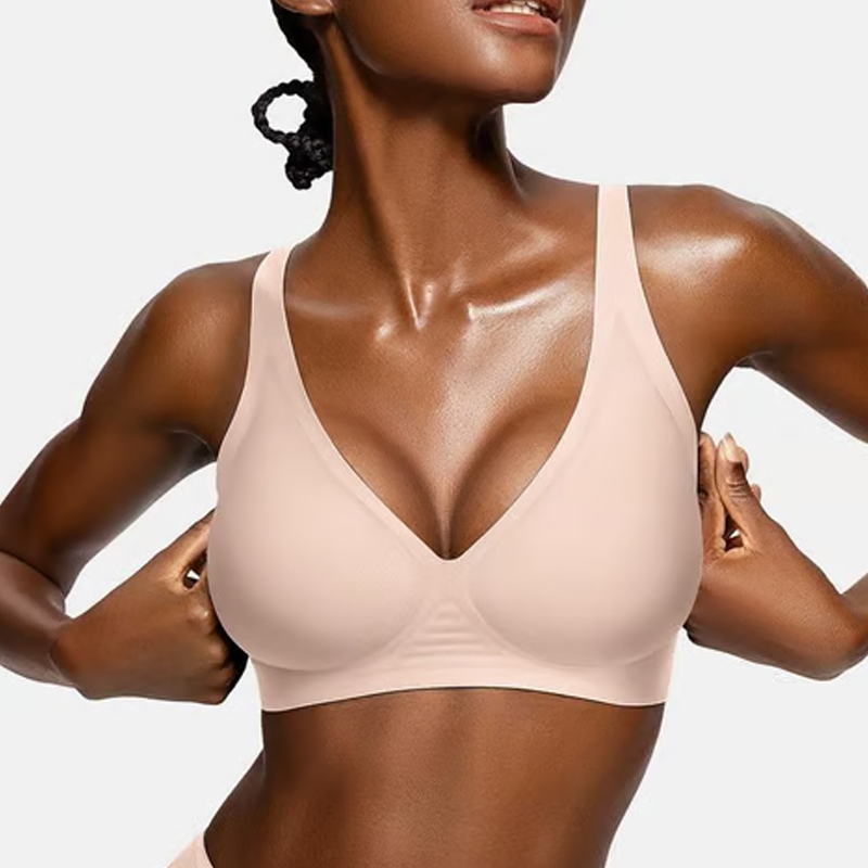 🎀Limited-time offer: 50% discount 💕  – the ultra-comfortable, wireless women's bra: seamless, low-V & push-up (free shipping on two items)