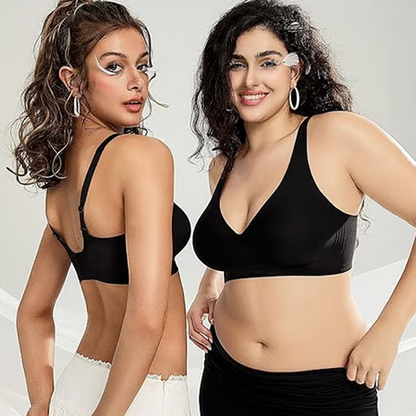 🎀Limited-time offer: 50% discount 💕  – the ultra-comfortable, wireless women's bra: seamless, low-V & push-up (free shipping on two items)