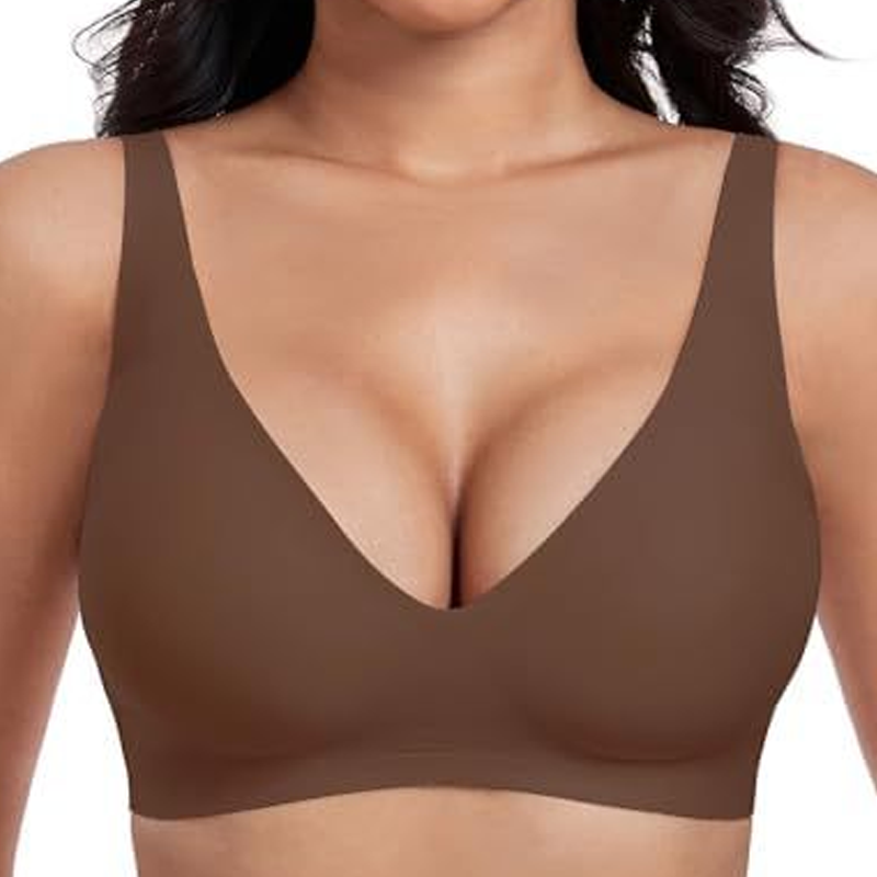 🎀Limited-time offer: 50% discount 💕  – the ultra-comfortable, wireless women's bra: seamless, low-V & push-up (free shipping on two items)