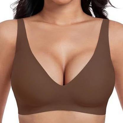 🎀Limited-time offer: 50% discount 💕  – the ultra-comfortable, wireless women's bra: seamless, low-V & push-up (free shipping on two items)
