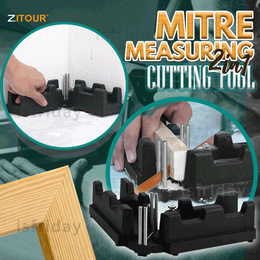 🔥2025 New Year Hot Sale 50% off🔥Zitour® 2-in-1 Mitre Measuring Cutting Tool