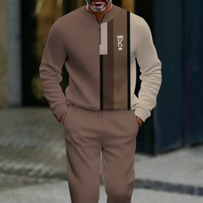 👕50% OFF NOW! 🔥 Men's Graphic Print Pullover & Pants Set 👖